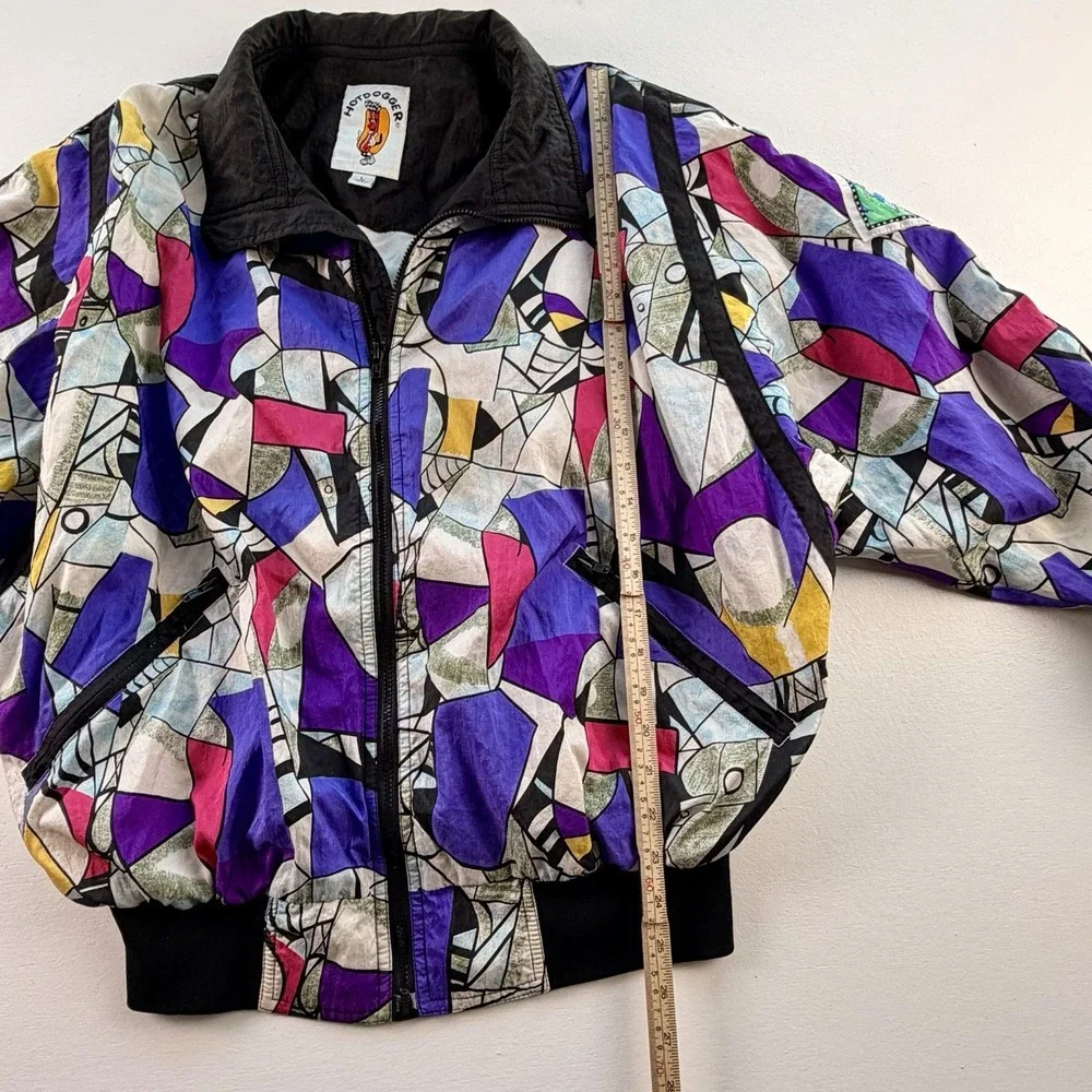 Vintage‎ Color block Windbreaker Hotdogger , Size Large, 80's 90's Retro Y2K,